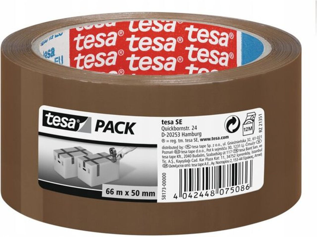 tesapack Verpackungsband tesa in Braun, Breite: 50 mm, Länge: 66 m - Bild 2