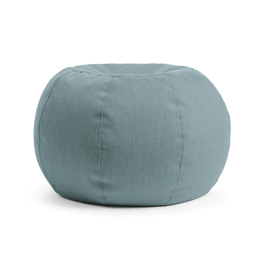 mokebo Outdoor Pouf Kugelsitzhocker für Garten und Balkon in Himmelblau, B/T/H: 60 x 45 x 60 cm - Bild 2