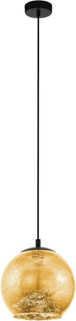 Eglo Hängeleuchte Albaraccin 1-flammig Schwarz-Gold, Durchmesser: 27 cm, E27, modern - Bild 1
