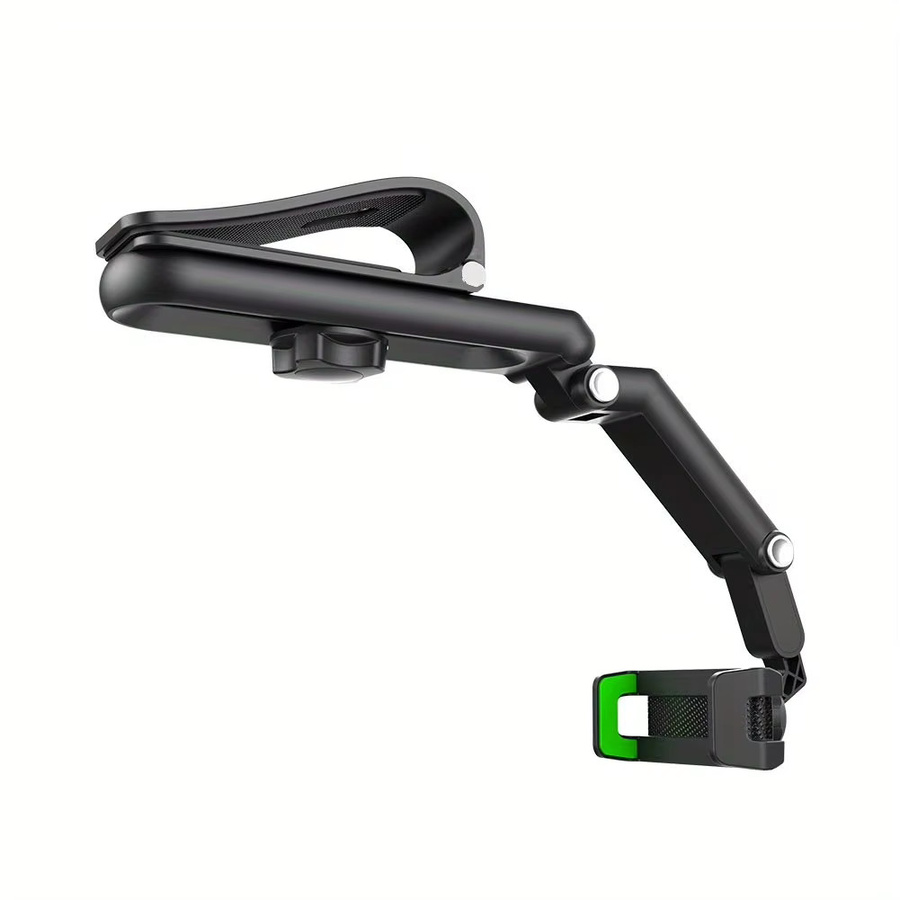 DUTRIEUX Autotelefonhalter 1080 Multifunktions-Sonnenblende, universelle 360-Grad-drehbare Handy-Mobilhalterung für den Rückspiegel, Schwarz - Bild 7