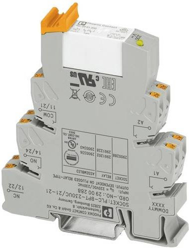 Phoenix Contact PLC-RPT-230UC/21-21 Interfacerelais, Grau, 220 V/DC, 230 V/AC, 6 A, 2 Wechsler, 10 Stück - Bild 1