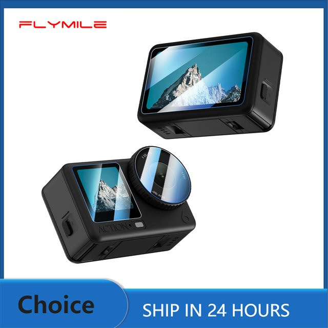 Flymile Displayschutzfolie aus gehärtetem Glas für DJI OSMO Action 6, transparenter Linsenschutz und HD-Schutzfolie für deine Action Camera - Bild 1