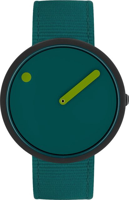 PICTO Armbanduhr, Quarz, Kunststoff, Grün, 40 mm, Unisex - Bild 1