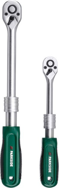 PARKSIDE Teleskopratsche Set aus Stahl in Silber, 2er Pack mit 1/4 Zoll und 3/8 Zoll - Bild 1