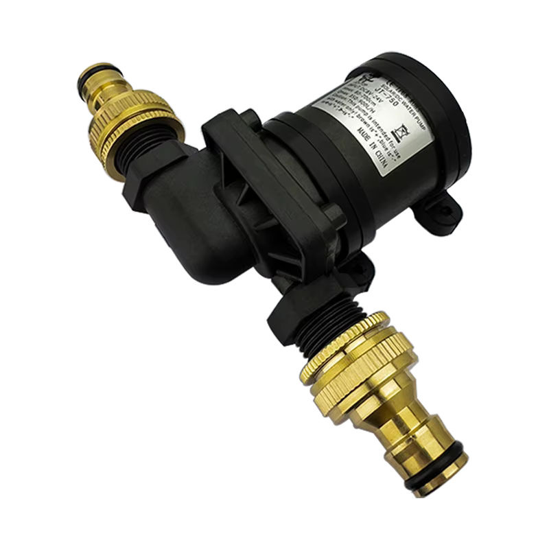 xmshxltd Bürstenlose DC12V/24V Umwälzpumpe 900L/H in Schwarz mit 1/2 Zoll Anschluss für Warmwasserbereiter, Duschen und Wasserkühlung - Bild 3