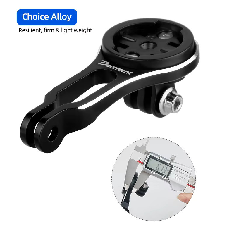 Bontrager Computerständer Schwarz mit Adapter für Garmin Wahoo Bryton IGPSPORT GoPro Kamera und Scheinwerfer passend für Trek und Cervelo - Bild 4