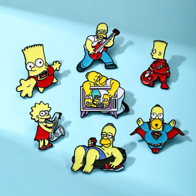 The Simpsons Charakterbrosche, Abzeichen, Kleidung, Rucksack-Accessoires - Bild 2