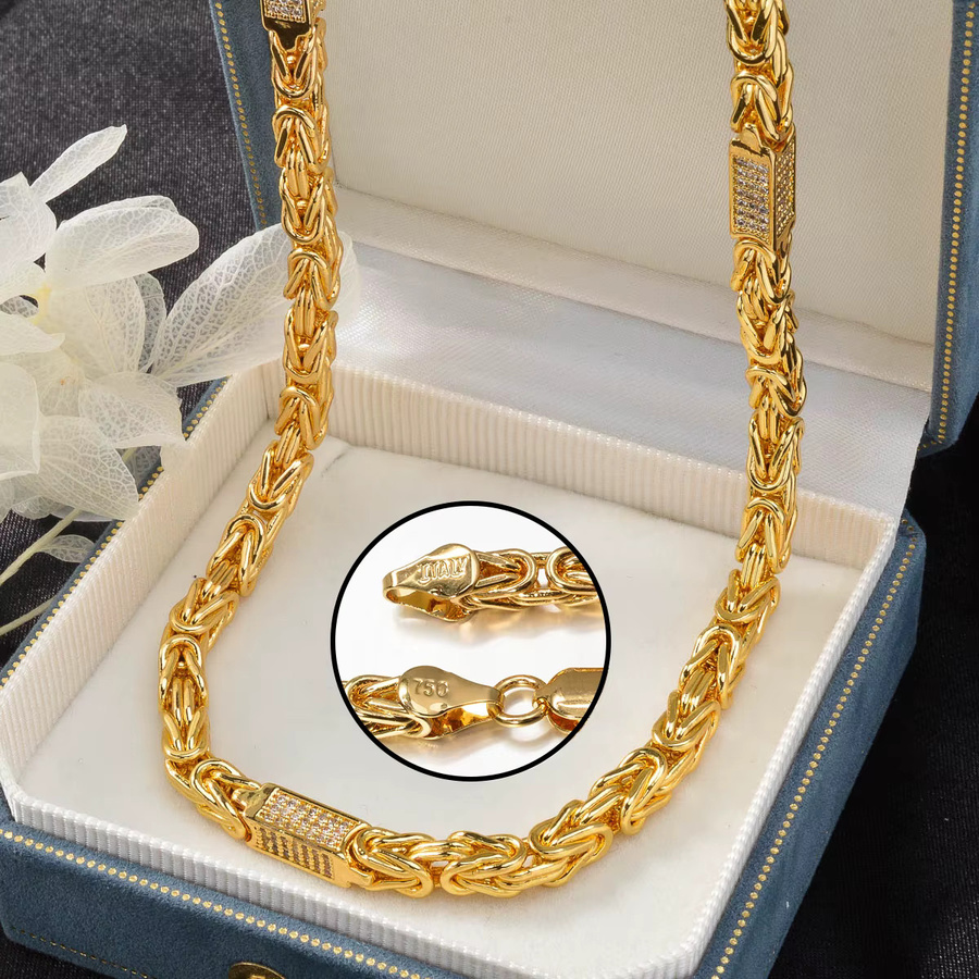 sny Halskette, Messing, Gold, Zirkonia, Herren - Bild 3