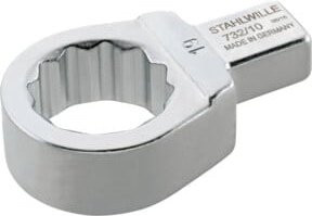 Stahlwille Ring-Einsteckwerkzeug in Silber mit 19 mm Größe und 9 x 12 mm Werkzeugaufnahme - Bild 1