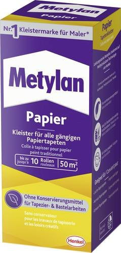 Metylan Tapetenkleister für Papier in Pulverform, 125 g, transparent trocknend - Bild 1