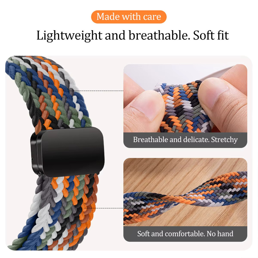 CAOWTAN Uhrenarmband Nylon, Multicolor, Xiaomi Redmi Watch 4 5 - Bild 5