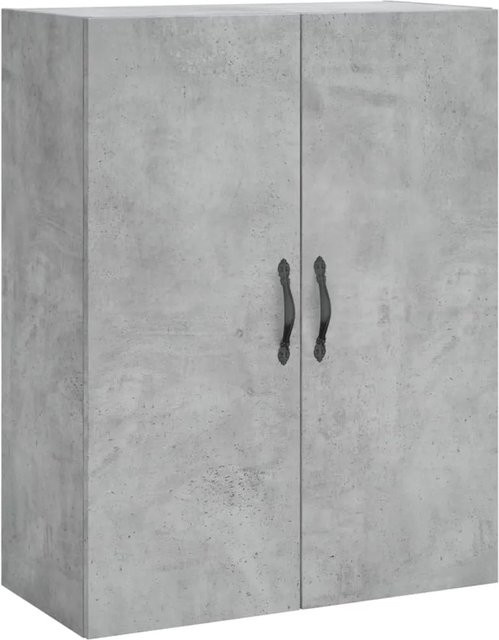 vidaXL Wandschrank in Betongrau aus Holzwerkstoff und Eisen, B/T/H: 69,5 x 34 x 90 cm - Bild 1