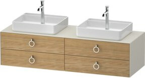 Duravit Waschtischunterschrank White Tulip in White, Breite: 160 cm, Tiefe: 55 cm, Höhe: 40,8 cm - Bild 1