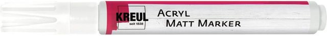 KREUL Acryl Marker Matt Medium in Weiß für permanente Ergebnisse - Bild 1