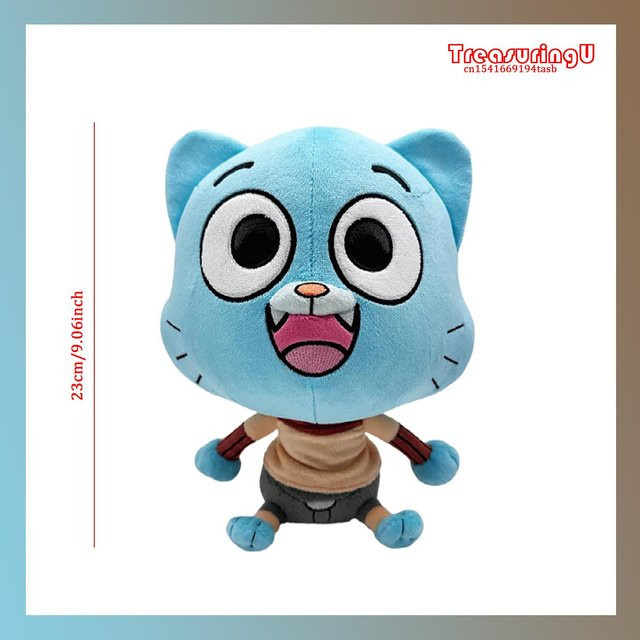 Treasuringu The Amazing World of Gumball Darwin Plüschpuppe, Plüschtier, ab 14 Jahren - Bild 1