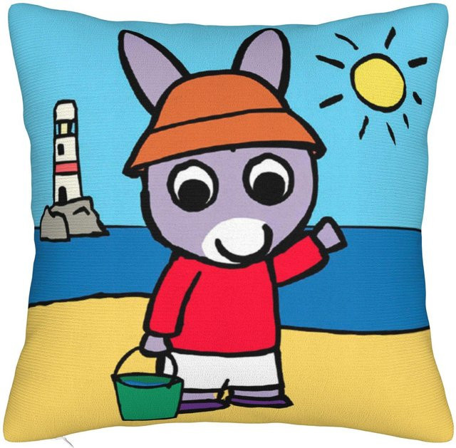 JMG Clothing Trotro Cartoon Animation Kissenbezug aus Polyester, quadratisch, Mehrfarbig, B/T: 45 x 45 cm - Bild 1