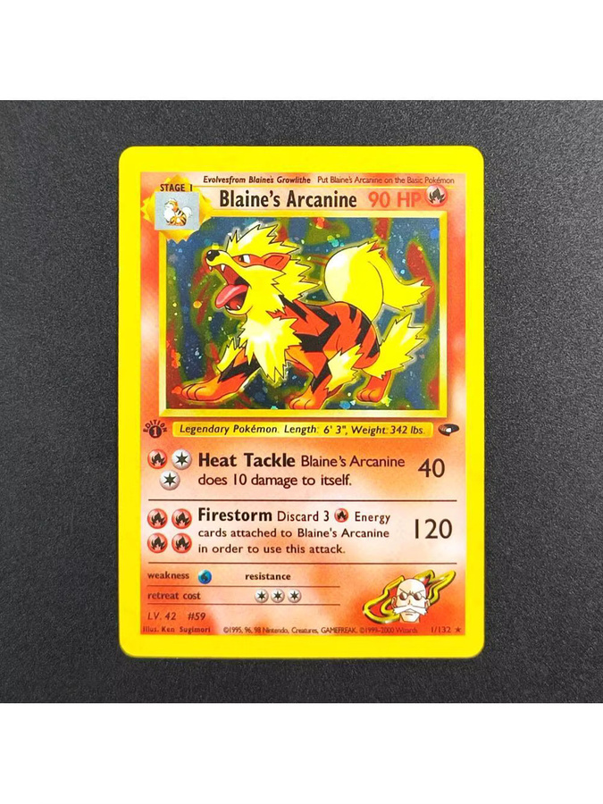 Keeppley Pokemon TCG Sammelkarte Blaine's Arcanine, Einzelfigur - Bild 2