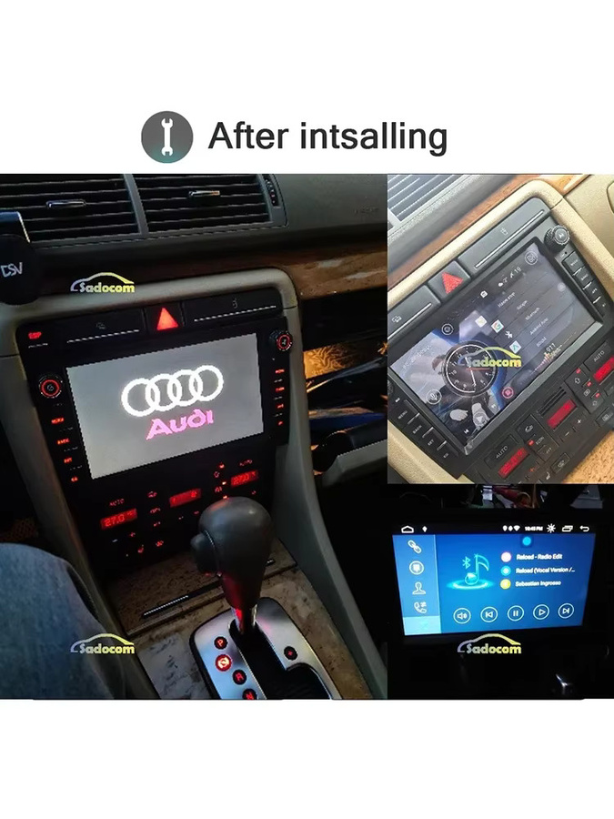 Android 14.0 Autoradio für Audi A4 (2002-2007) und Seat Exeo (2009-2012) mit 256GB Speicher, 8GB RAM, DSP und Carplay in Schwarz - Bild 6