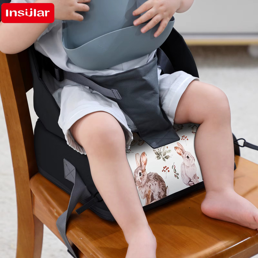 Tragbare Baby Sitzkissen Booster Matte aus Schaumstoff, wasserdicht und abnehmbar für Esszimmerstühle - Bild 3