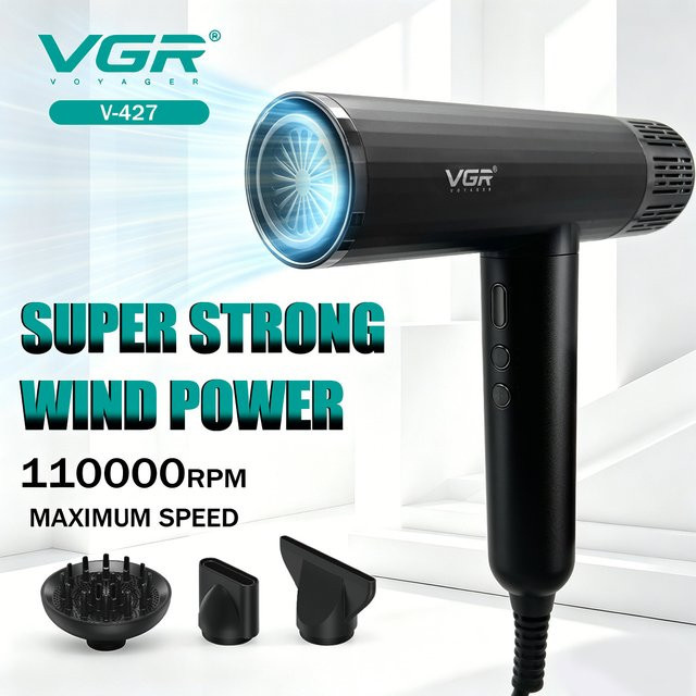 VGR Haartrockner, Schwarz, Unisex - Bild 1