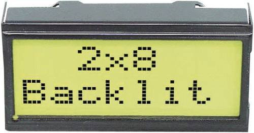 DISPLAY VISIONS LCD-Display Schwarz Gelb-Grün B/H/T: 40 x 20 x 10,8 mm EADIPS082-HNLED - Bild 1