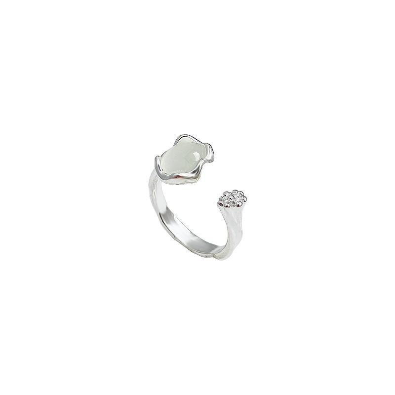 Offener Ring Mondstein, Silber, Kupfer, Damen - Bild 3