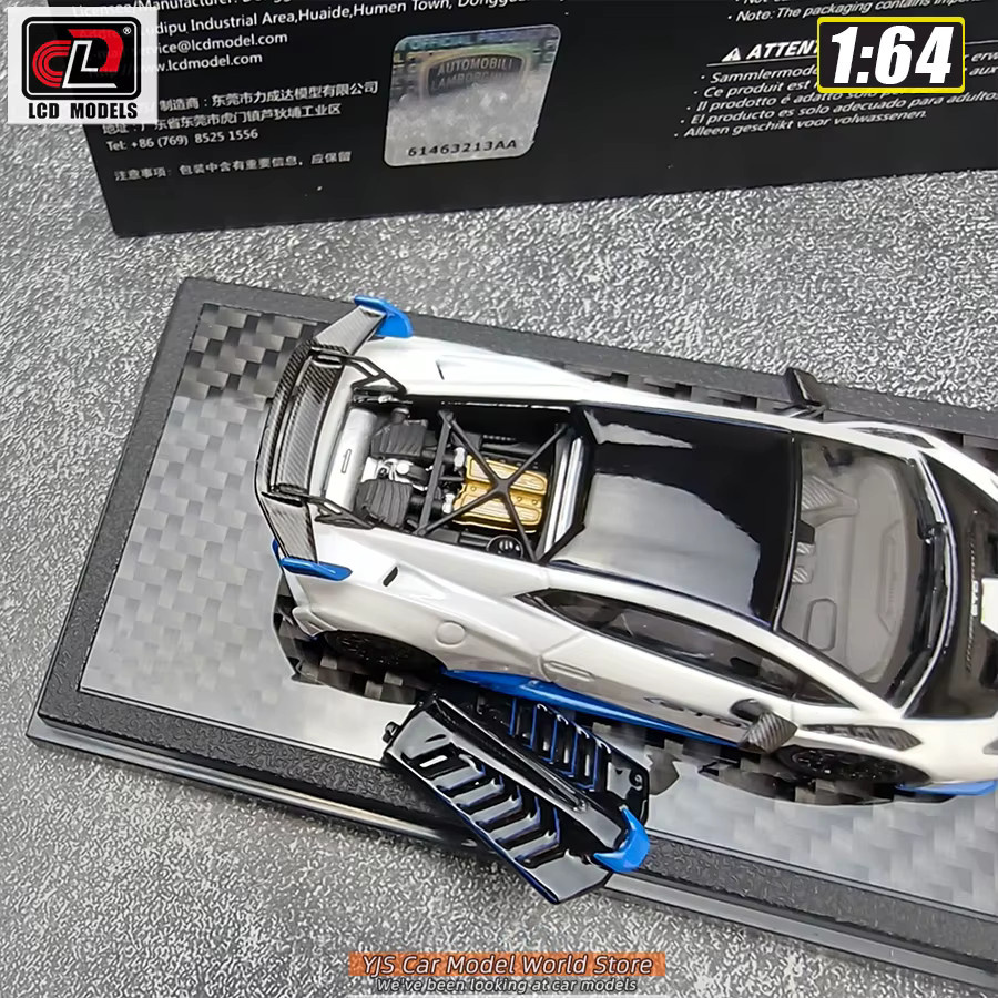 CLD Lamborghini Revuelto Huracan STO Sportwagen, 1:64, Metall, Weiß - Bild 2