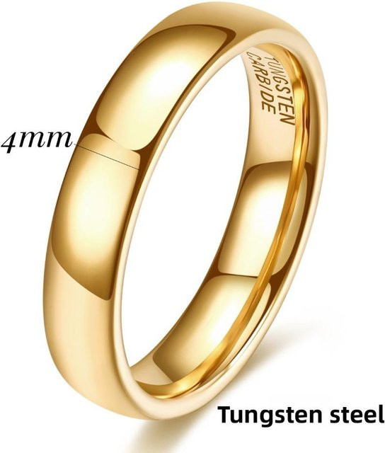 Stuart Woo Ring Wolframstahl, 18K Vergoldet, Gold, Unisex - Bild 1