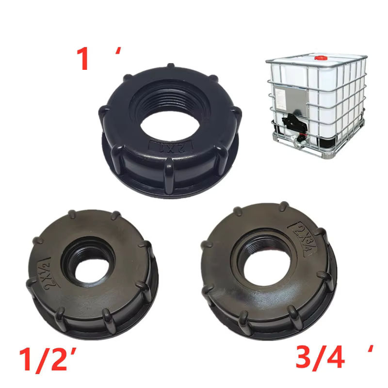 CHITOP IBC-Tankhahn-Adapter S60x6 Grobgewinde auf 1/2'' 3/4'' 1'' Anschluss als Ersatzventil für 1000L Tanks und Gartenhäuser - Bild 2