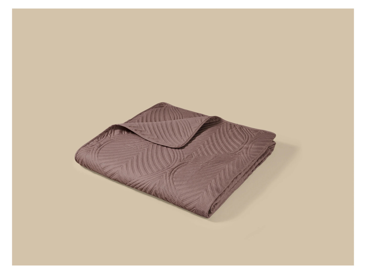 LIVARNO Tagesdecke in Pink und Beige, B/B: 220 x 240 cm - Bild 2