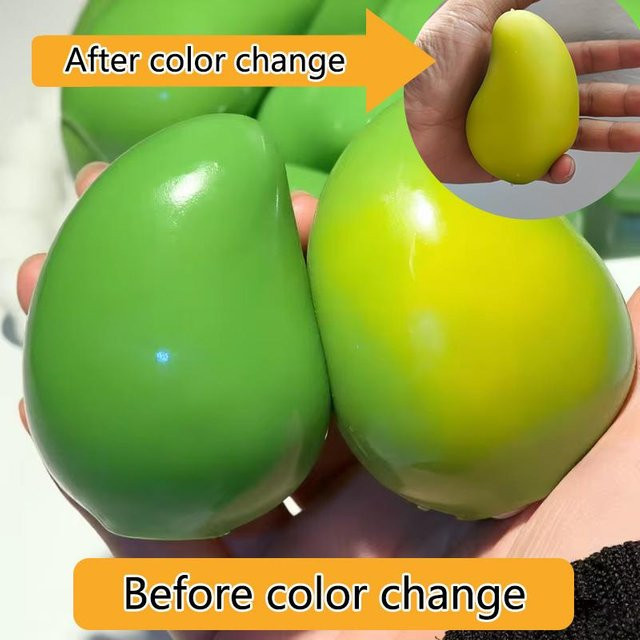 Binchi Outdoor Product Mango Stressball, Knetspielzeug, Farbwechselnde Mango Squishy Fidget Ball - Bild 1