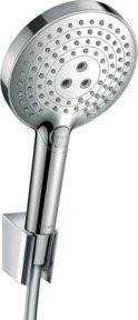 Hansgrohe Raindance Select S Brausehalter-Set in Chrom mit 1,25 m Brauseschlauch und 3 Strahlarten - Bild 1