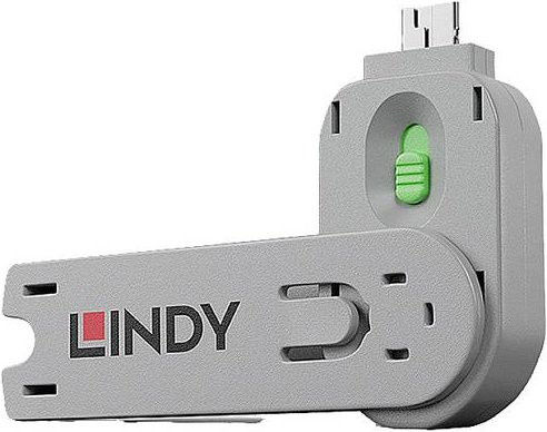 Lindy USB-A Port Schlüssel in Grün und Grau 40621 - Bild 1