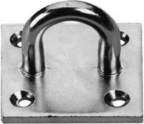 POLLMANN Montageplatte aus Stahl, verzinkt, Silber, B/T/H: 55 x 55 x 0,5 cm - Bild 1