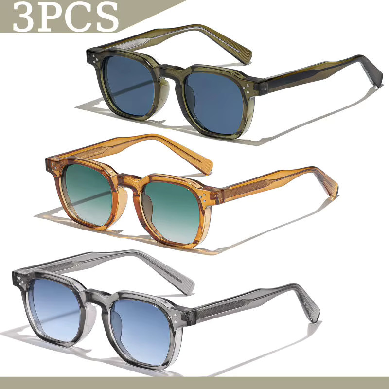 HBK Sonnenbrille Retro, Vollrand, Kunststoff, Unisex - Bild 1