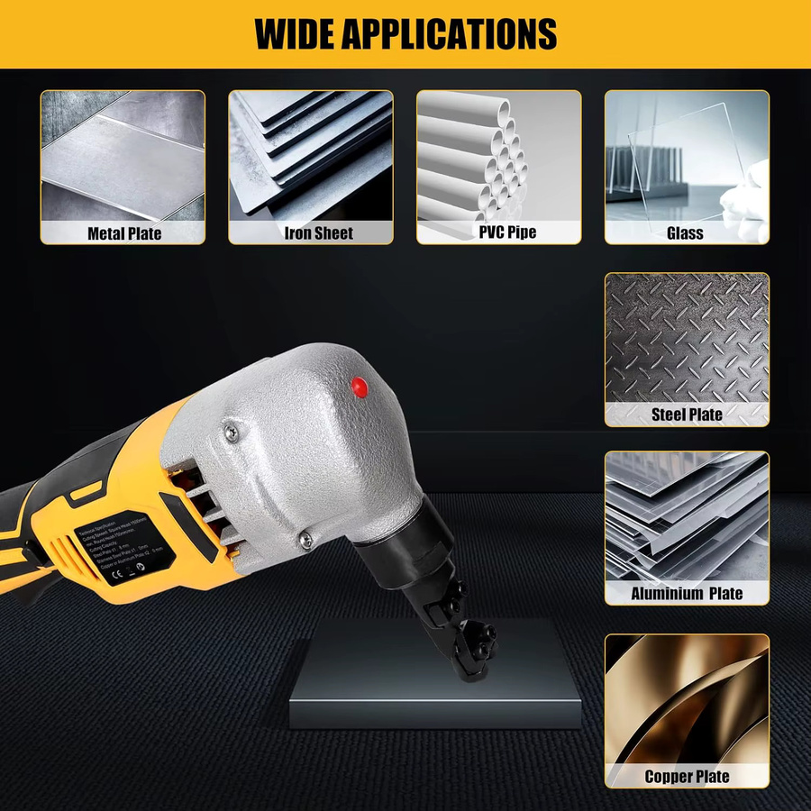 DeWalt Akku-Schneidwerkzeug Gelb für Edelstahl, Aluminium und Kunststoff, kompatibel mit 18 V und 20 V Akkus - Bild 5