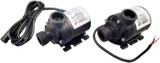 YEGE Bürstenlose Tauchpumpe für Aquarium und Teich, DC 12/24V, Ultra Leise Wasserpumpe in Schwarz - Bild 1