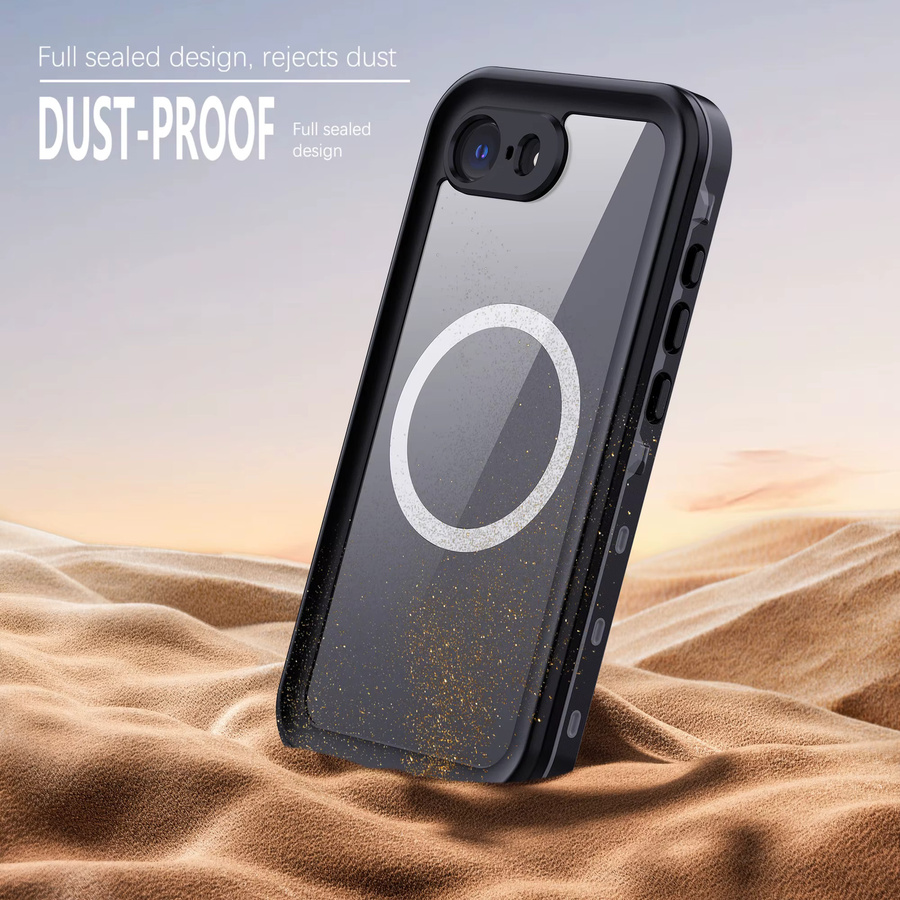 DOT+ Handyhülle für iPhone 16E, transparente wasserdichte Vollabdeckung mit 360-Grad-Fallschutz und Magnetfunktion - Bild 4