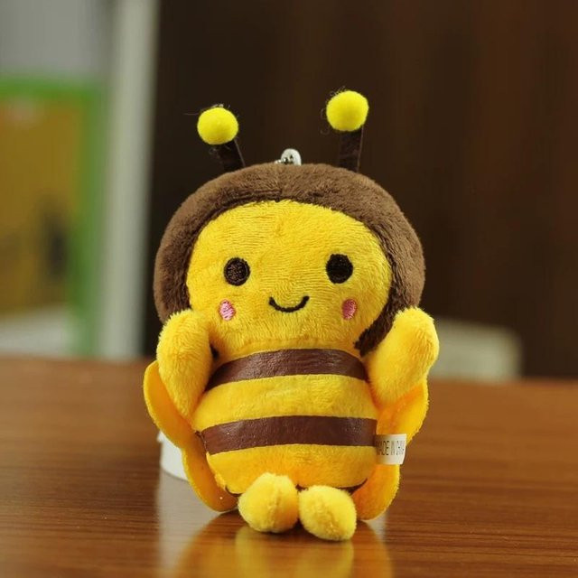 Linyi toy Schlüsselanhänger Biene Plüsch, yellow, 13x8cm, Unisex - Bild 1