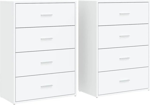 vidaXL Sideboard Set 2 Stück Weiß Modern Wandmontage B/T/H: 60 x 31 x 84 cm - Bild 1