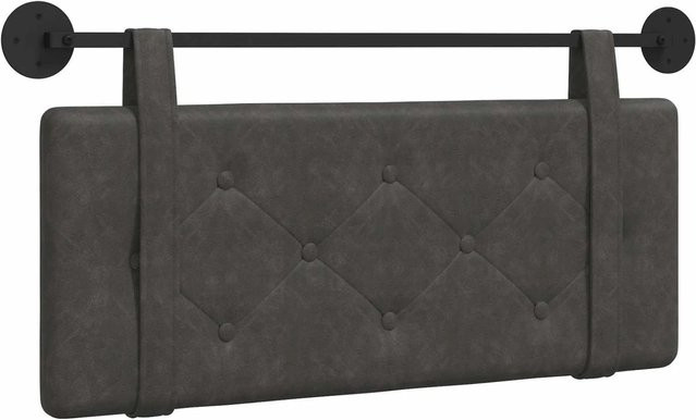 vidaXL Wandpaneel gepolstert in Schwarz mit geometrischem Design, B/H: 110 x 55 cm - Bild 1