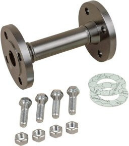 Grundfos Adapter DN 32 aus Stahl in Silber, Höhe: 11,8 cm, Durchmesser: 8,2 cm, PN 10 - Bild 1