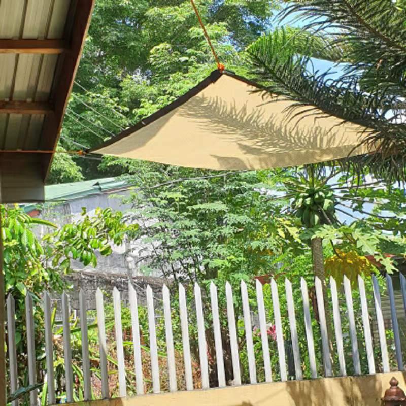 UV-Schutz Sonnenschutznetz aus HDPE für Garten, Balkon und Schwimmbad in Grün oder Beige - Bild 2