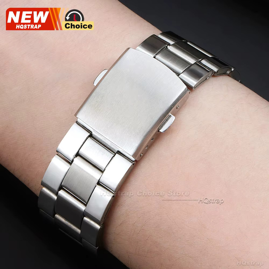 HQstrap Uhrenarmband Edelstahl, Silber, Unisex - Bild 3