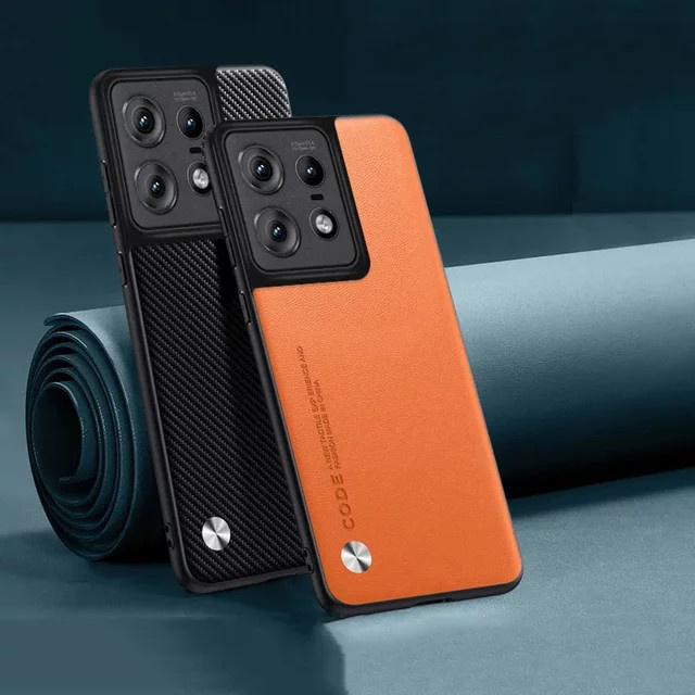 Luxus PU Leder Handyhülle für Motorola Edge 50 60 Pro Ultra Neo und Edge 70 Fusion Stoßfeste Silikon Schutzhülle in Blau - Bild 1