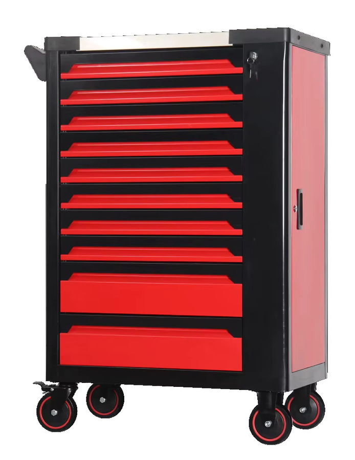 Mechaniker-Werkzeugschrankwagen in Rot mit 491-teiligem Rollwerkzeug-Set für die Werkstatt - Bild 3