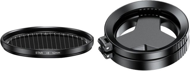 CosyHome 2-in-1 Magnetisches Handy-Filterobjektiv 52mm CPL Polarisierter Sternfilter zur Blendreduzierung in Grau - Bild 1
