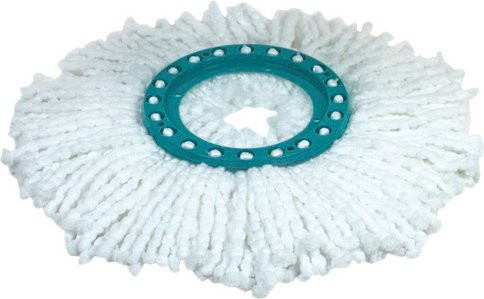 Leifheit Clean Twist Disc Mop Bodenwischer-Ersatzkopf, Türkis, B: 26 cm, L: 22,5 cm - Bild 1