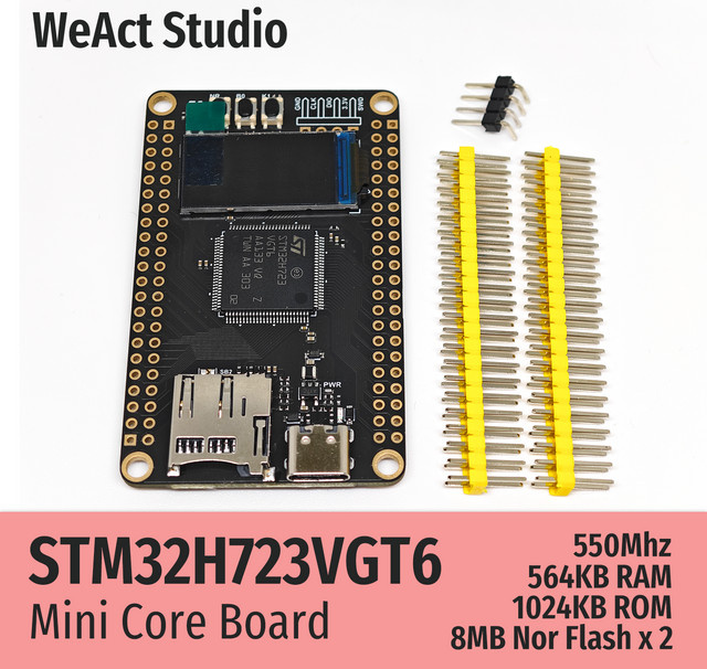 WeAct STM32H723VGT6 STM32H723 STM32 Kernplatine Demo Board - Bild 1