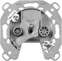 Gira Antennensteckdose EDU 04F Einbau, Farbe: Silber - Bild 1